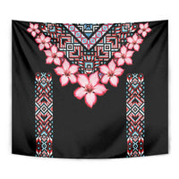 Africa Adenium Multiflorum Flowers Tapestry Mix Native Tribal Pattern - Wonder Print Shop