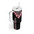 Africa Adenium Multiflorum Flowers Tumbler With Handle Mix Native Tribal Pattern - Wonder Print Shop