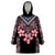 Africa Adenium Multiflorum Flowers Wearable Blanket Hoodie Mix Native Tribal Pattern - Wonder Print Shop