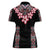 Africa Adenium Multiflorum Flowers Women Polo Shirt Mix Native Tribal Pattern - Wonder Print Shop