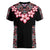 Africa Adenium Multiflorum Flowers Women V-Neck T-Shirt Mix Native Tribal Pattern - Wonder Print Shop