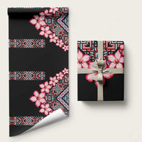 Africa Adenium Multiflorum Flowers Wrapping Paper Mix Native Tribal Pattern - Wonder Print Shop