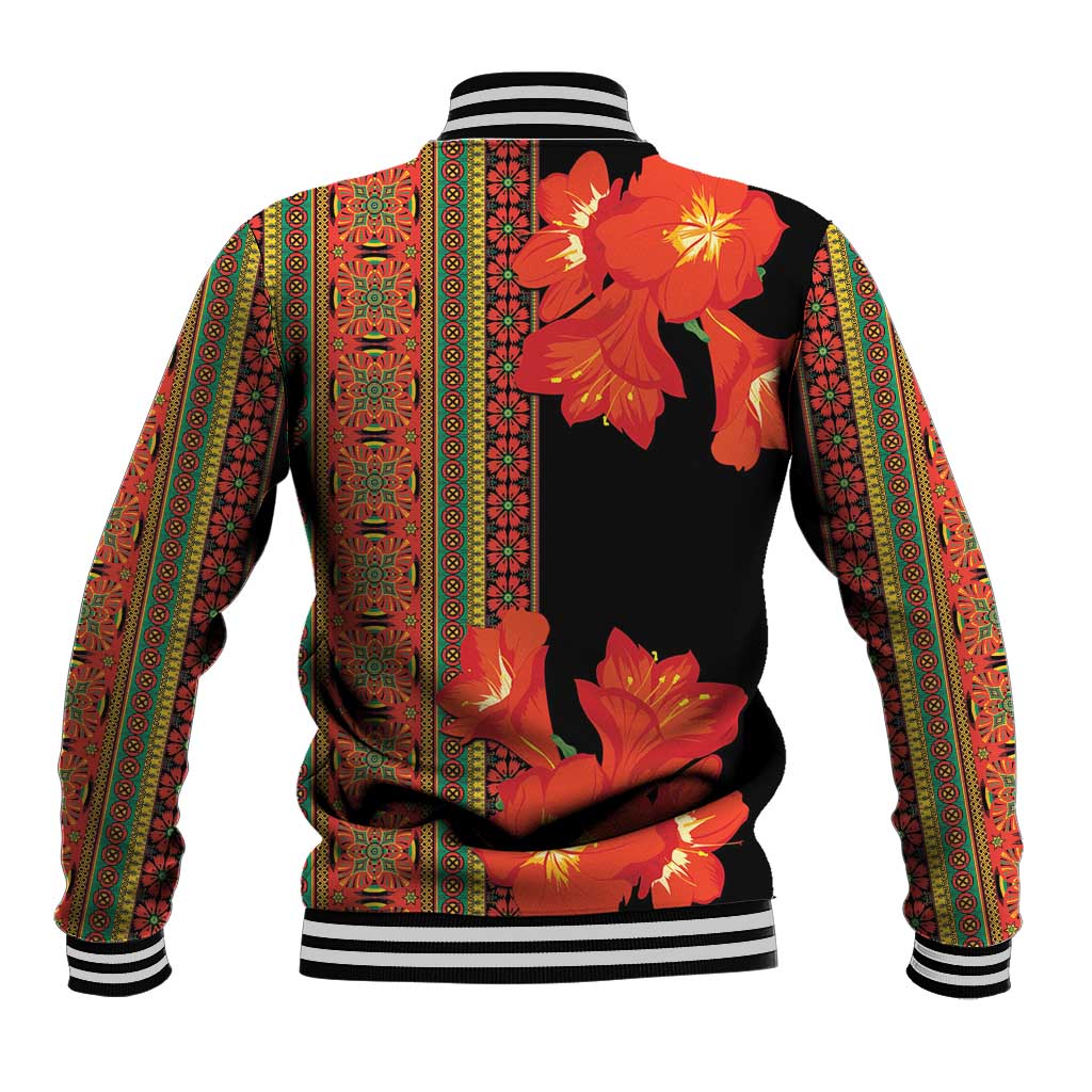 Africa Beauty Clivia Miniata Flowers Baseball Jacket LT9 - Wonder Print Shop