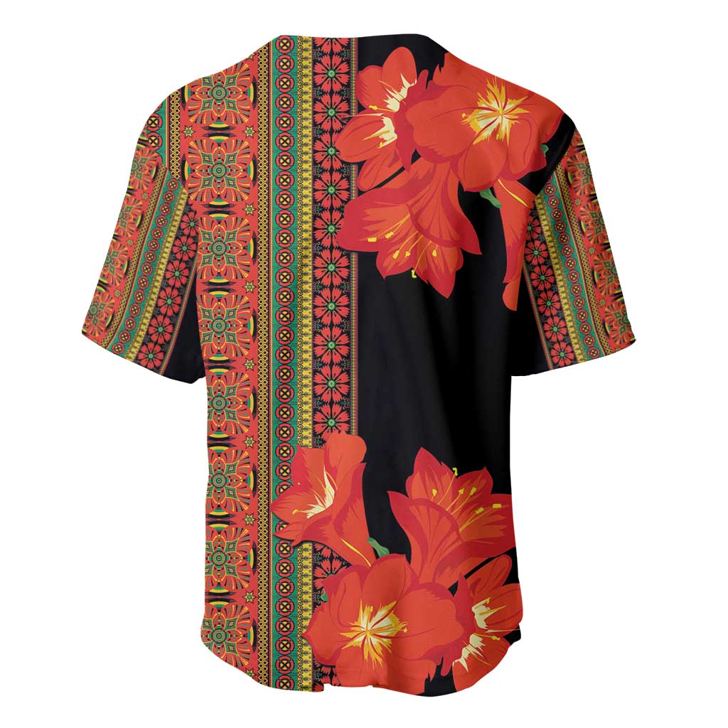 Africa Beauty Clivia Miniata Flowers Baseball Jersey LT9 - Wonder Print Shop
