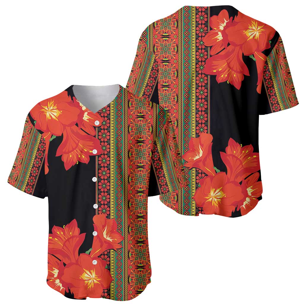 Africa Beauty Clivia Miniata Flowers Baseball Jersey LT9 - Wonder Print Shop