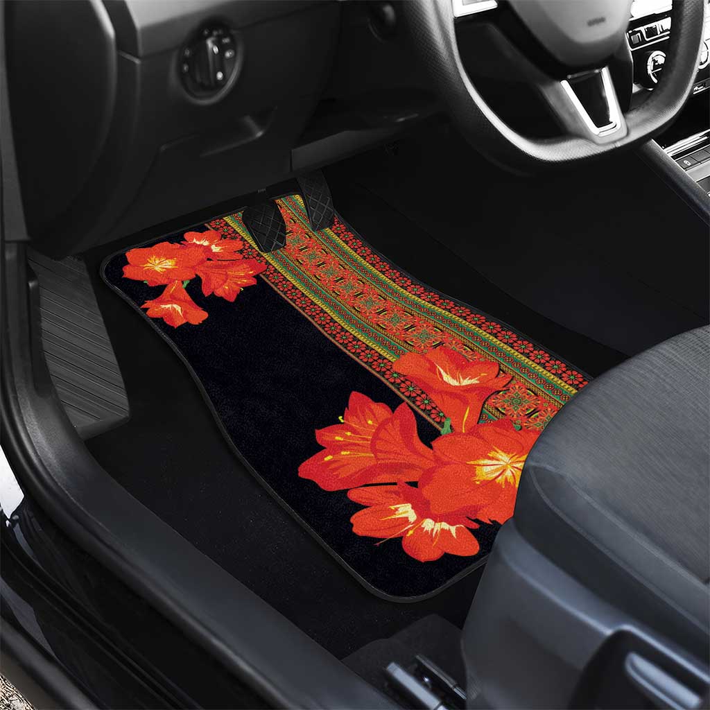 Africa Beauty Clivia Miniata Flowers Car Mats LT9 - Wonder Print Shop