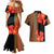 Africa Beauty Clivia Miniata Flowers Couples Matching Mermaid Dress and Hawaiian Shirt LT9 - Wonder Print Shop