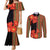 Africa Beauty Clivia Miniata Flowers Couples Matching Mermaid Dress and Long Sleeve Button Shirt
