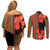 Africa Beauty Clivia Miniata Flowers Couples Matching Off Shoulder Short Dress and Long Sleeve Button Shirt LT9 - Wonder Print Shop