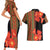 Africa Beauty Clivia Miniata Flowers Couples Matching Short Sleeve Bodycon Dress and Hawaiian Shirt LT9 - Wonder Print Shop