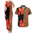 Africa Beauty Clivia Miniata Flowers Couples Matching Tank Maxi Dress and Hawaiian Shirt LT9 - Wonder Print Shop