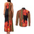 Africa Beauty Clivia Miniata Flowers Couples Matching Tank Maxi Dress and Long Sleeve Button Shirt LT9 - Wonder Print Shop
