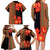 Africa Beauty Clivia Miniata Flowers Family Matching Long Sleeve Bodycon Dress and Hawaiian Shirt LT9 - Wonder Print Shop