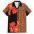 Africa Beauty Clivia Miniata Flowers Family Matching Off The Shoulder Long Sleeve Dress and Hawaiian Shirt - Wonder Print Shop