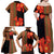Africa Beauty Clivia Miniata Flowers Family Matching Off Shoulder Maxi Dress and Hawaiian Shirt LT9 - Wonder Print Shop