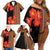 Africa Beauty Clivia Miniata Flowers Family Matching Off Shoulder Short Dress and Hawaiian Shirt LT9 - Wonder Print Shop