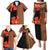 Africa Beauty Clivia Miniata Flowers Family Matching Puletasi and Hawaiian Shirt - Wonder Print Shop
