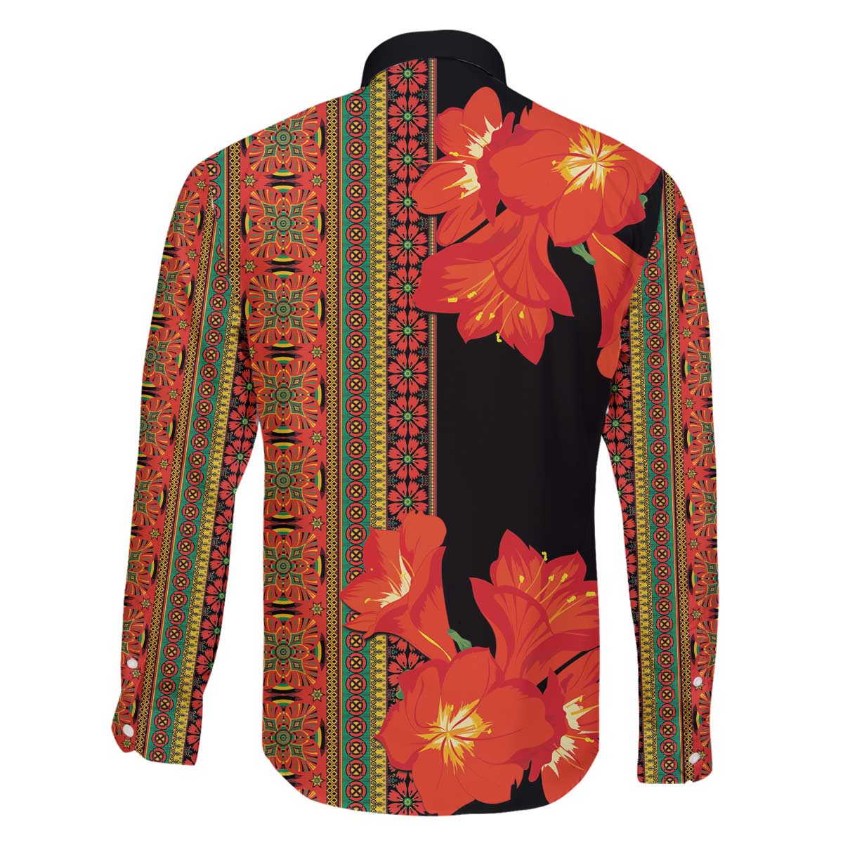 Africa Beauty Clivia Miniata Flowers Family Matching Puletasi and Hawaiian Shirt - Wonder Print Shop
