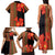 Africa Beauty Clivia Miniata Flowers Family Matching Tank Maxi Dress and Hawaiian Shirt - Wonder Print Shop