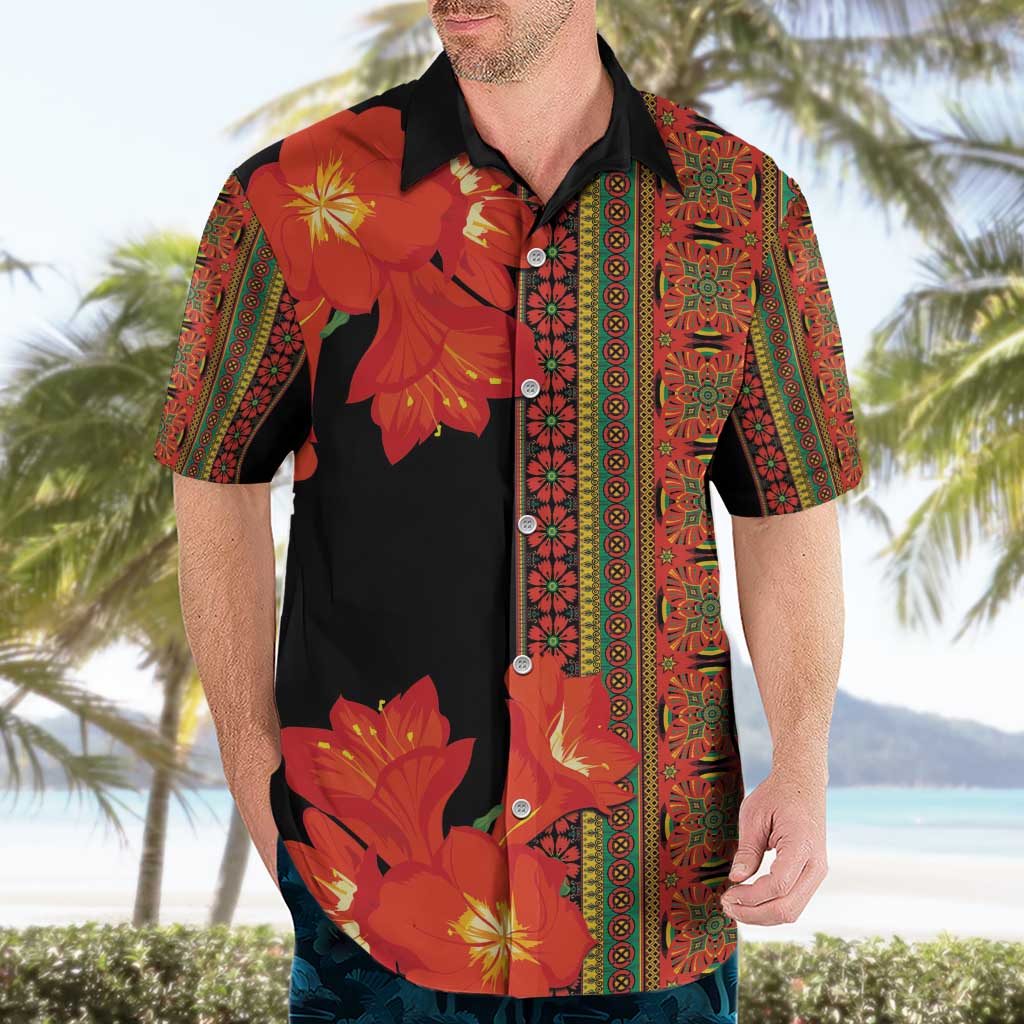 Africa Beauty Clivia Miniata Flowers Hawaiian Shirt - Wonder Print Shop