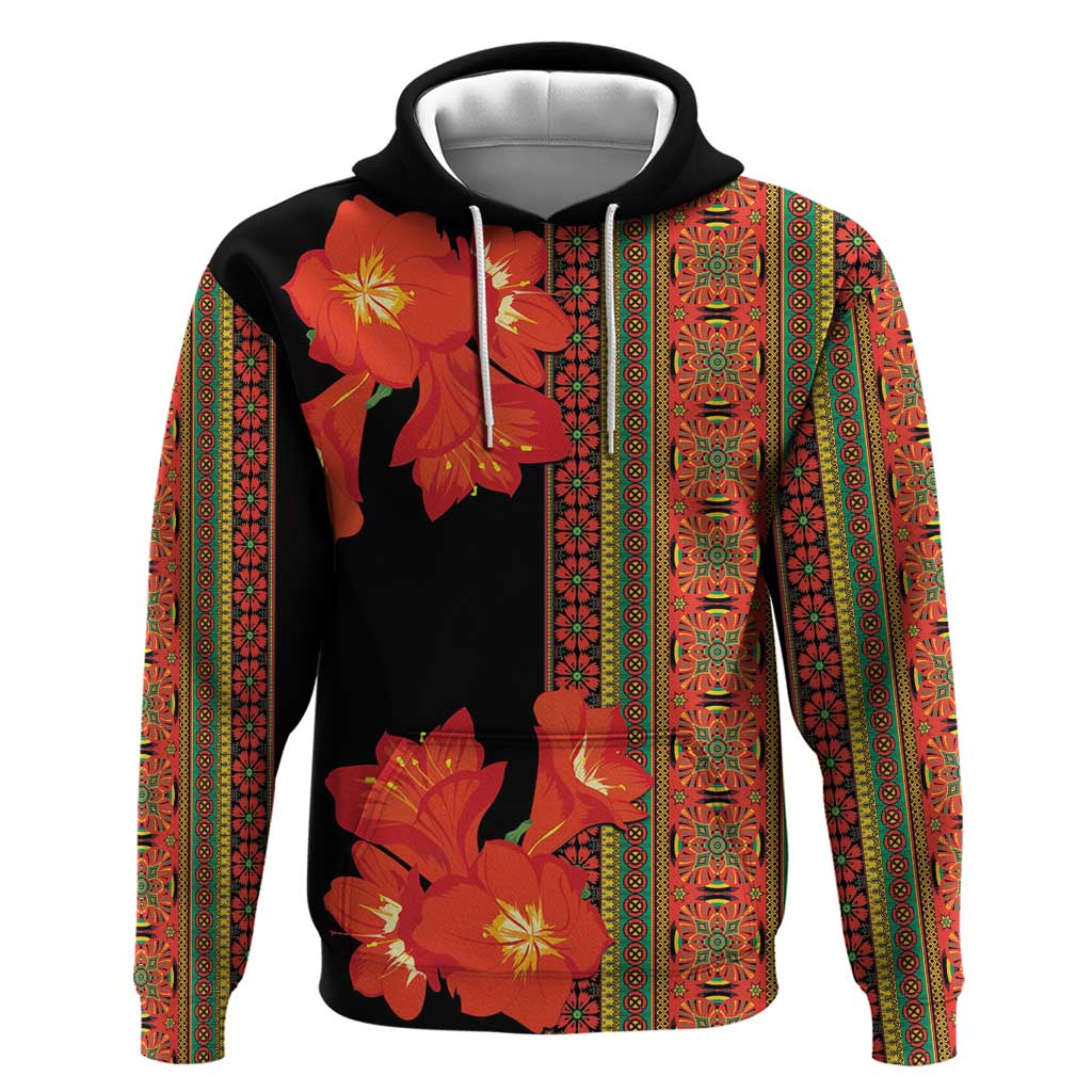 Africa Beauty Clivia Miniata Flowers Hoodie - Wonder Print Shop