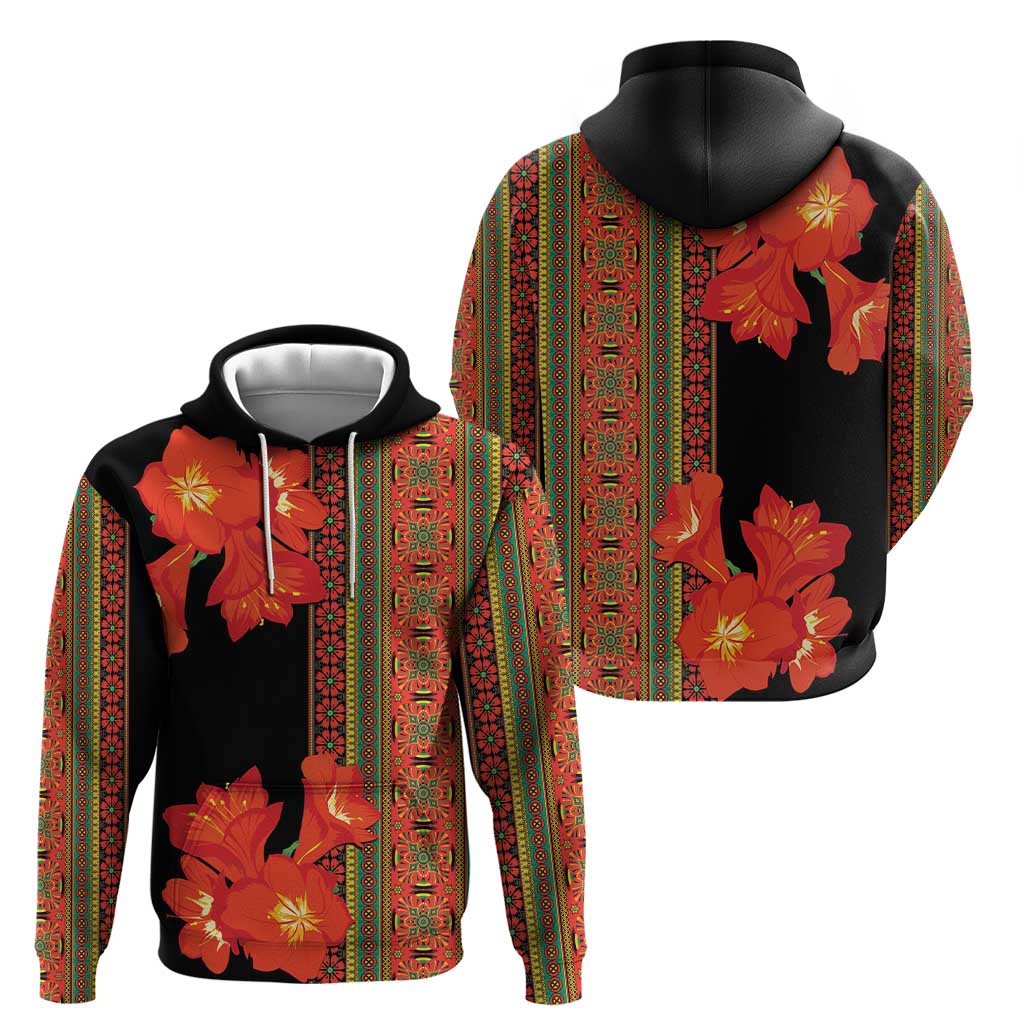 Africa Beauty Clivia Miniata Flowers Hoodie - Wonder Print Shop