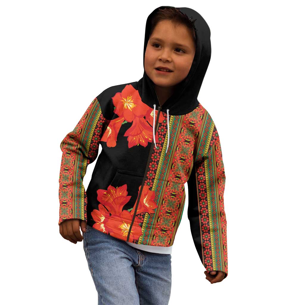 Africa Beauty Clivia Miniata Flowers Kid Hoodie - Wonder Print Shop