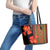 Africa Beauty Clivia Miniata Flowers Leather Tote Bag - Wonder Print Shop