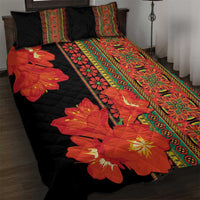 Africa Beauty Clivia Miniata Flowers Quilt Bed Set - Wonder Print Shop