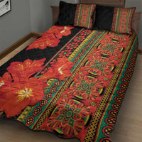 Africa Beauty Clivia Miniata Flowers Quilt Bed Set - Wonder Print Shop
