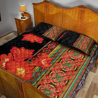 Africa Beauty Clivia Miniata Flowers Quilt Bed Set - Wonder Print Shop
