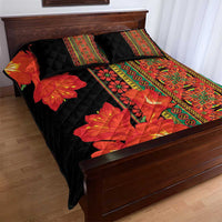Africa Beauty Clivia Miniata Flowers Quilt Bed Set - Wonder Print Shop