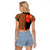 Africa Beauty Clivia Miniata Flowers Raglan Cropped T Shirt - Wonder Print Shop