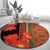 Africa Beauty Clivia Miniata Flowers Round Carpet