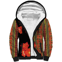 Africa Beauty Clivia Miniata Flowers Sherpa Hoodie - Wonder Print Shop