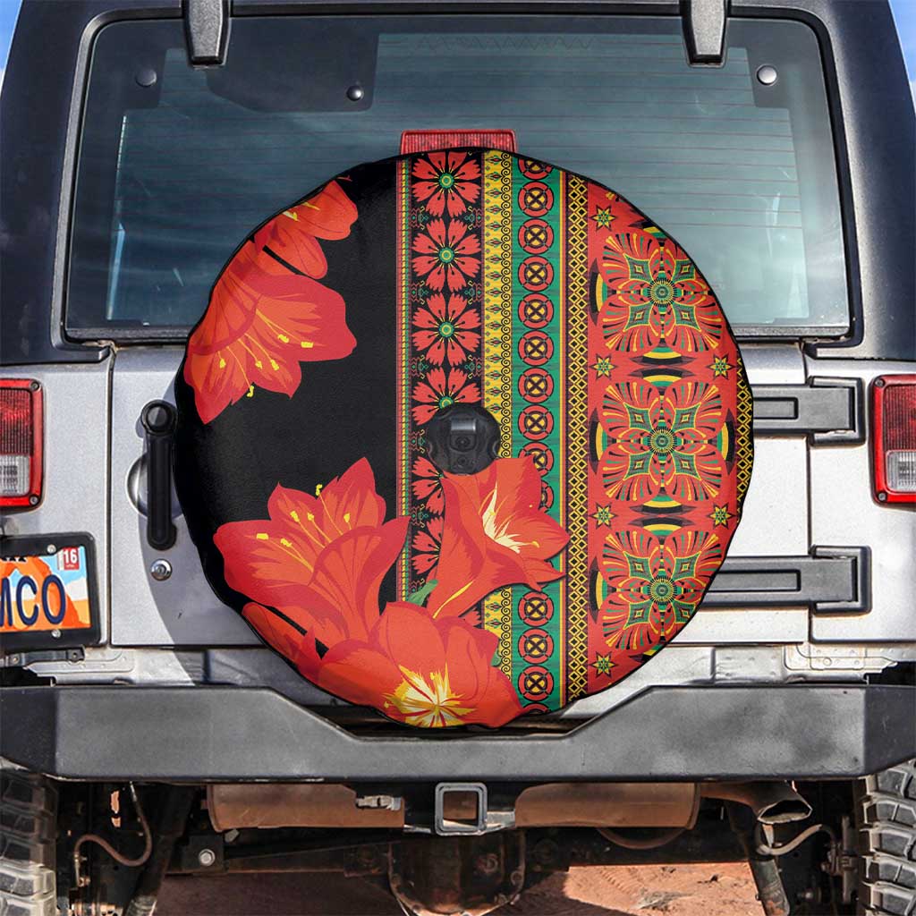 Africa Beauty Clivia Miniata Flowers Spare Tire Cover - Wonder Print Shop