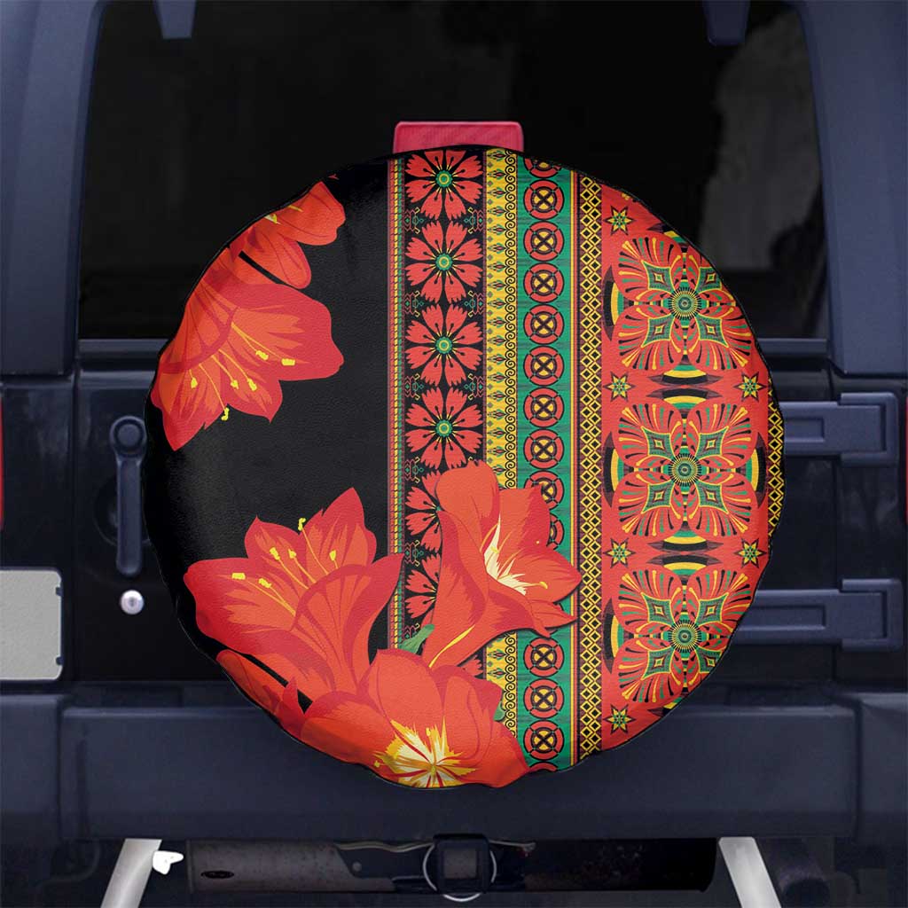 Africa Beauty Clivia Miniata Flowers Spare Tire Cover - Wonder Print Shop