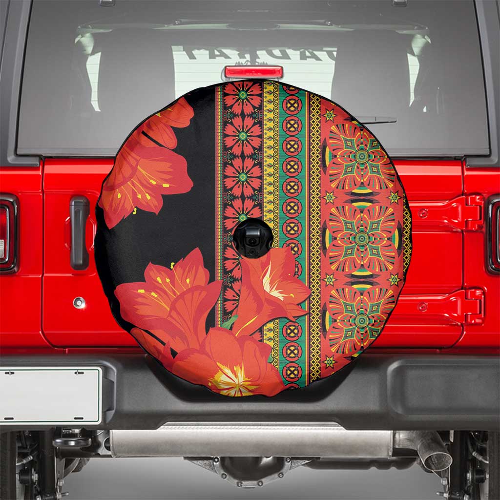 Africa Beauty Clivia Miniata Flowers Spare Tire Cover - Wonder Print Shop