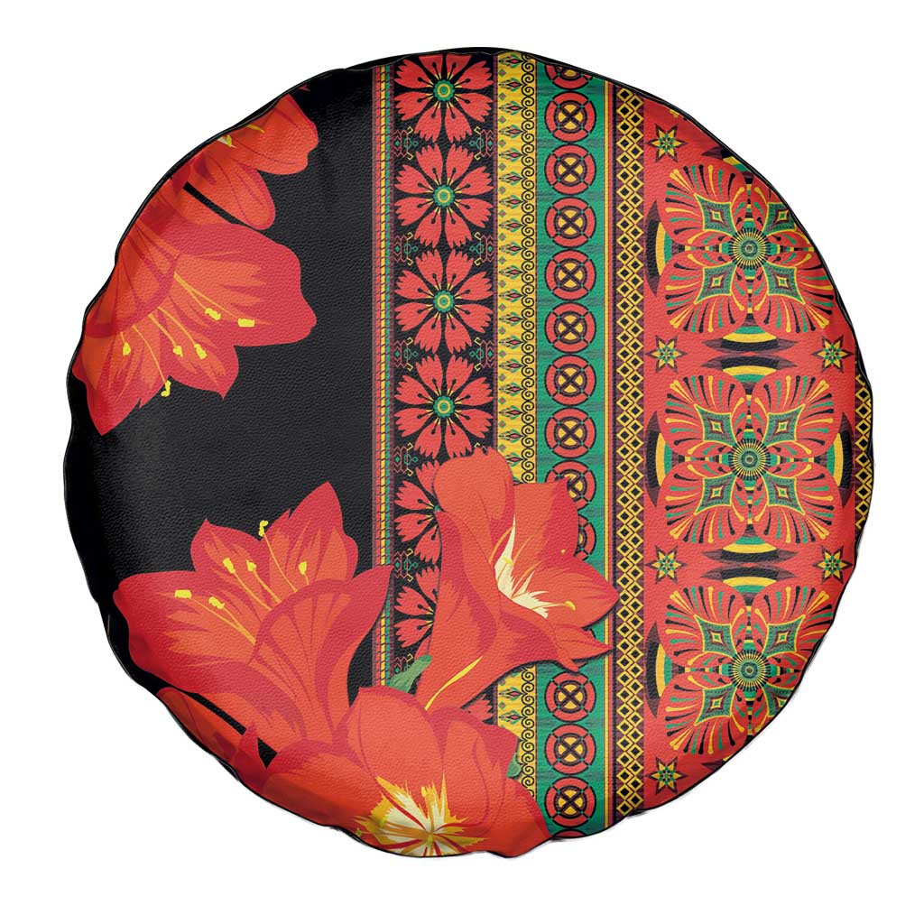 Africa Beauty Clivia Miniata Flowers Spare Tire Cover - Wonder Print Shop