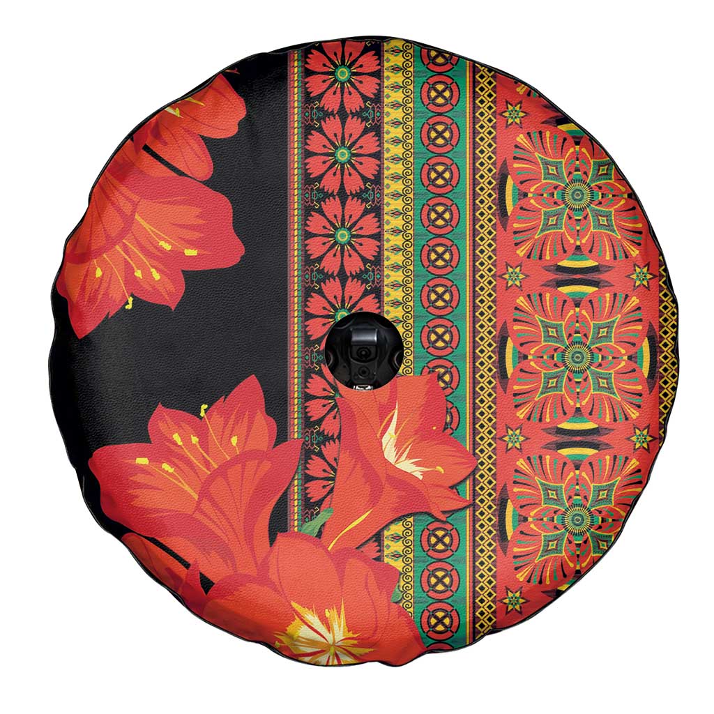 Africa Beauty Clivia Miniata Flowers Spare Tire Cover - Wonder Print Shop