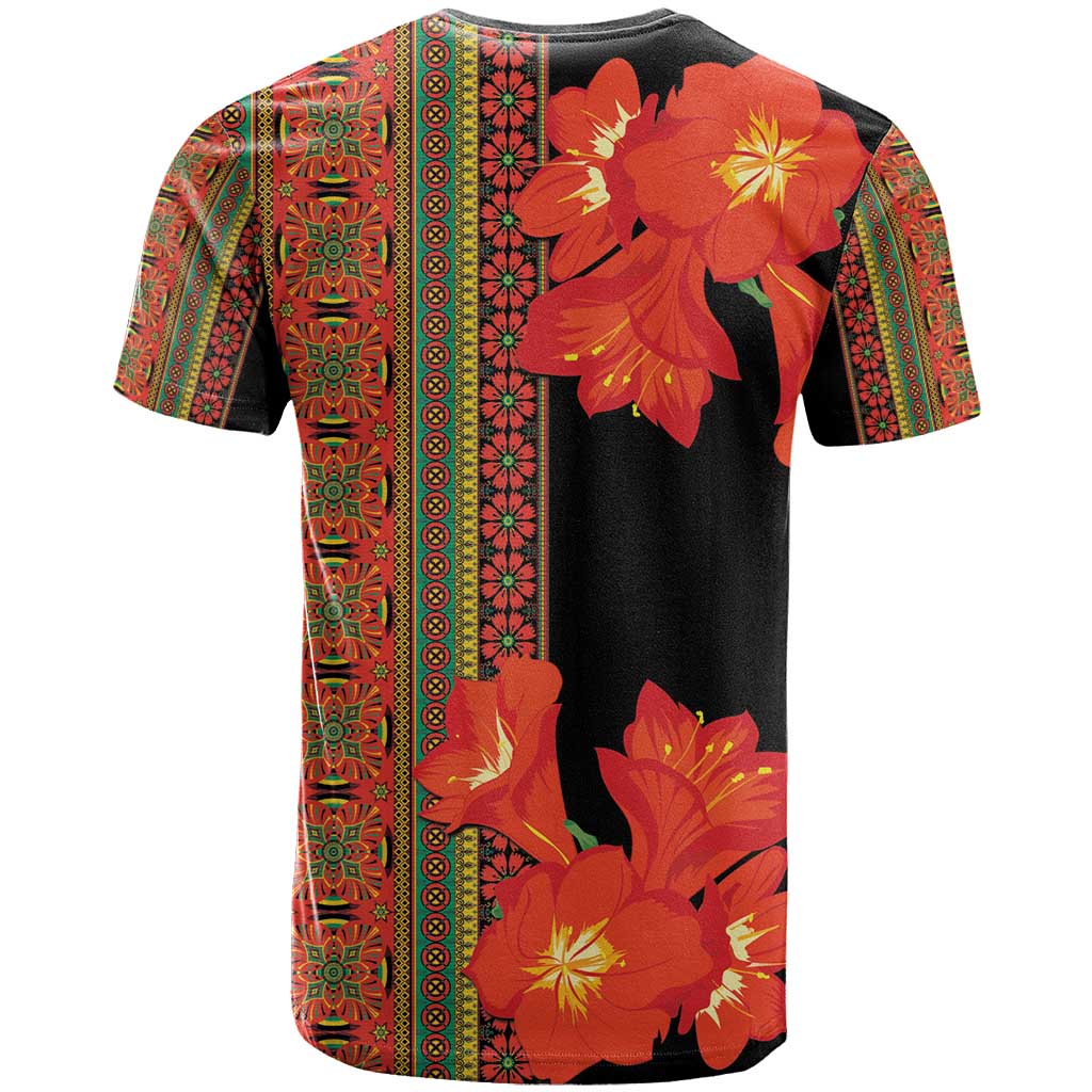 Africa Beauty Clivia Miniata Flowers T Shirt - Wonder Print Shop
