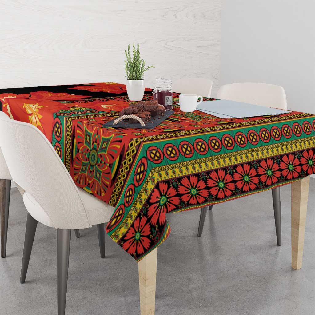 Africa Beauty Clivia Miniata Flowers Tablecloth - Wonder Print Shop