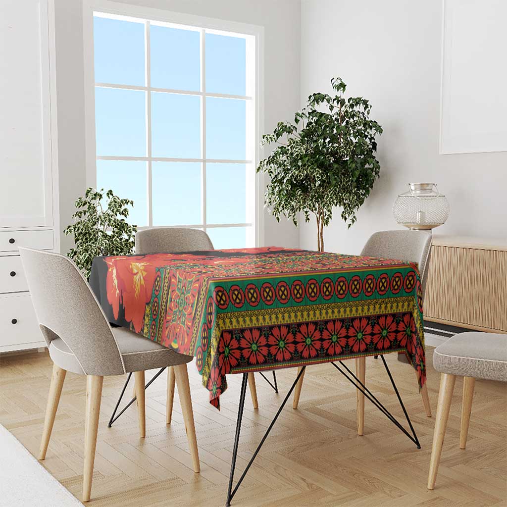 Africa Beauty Clivia Miniata Flowers Tablecloth - Wonder Print Shop