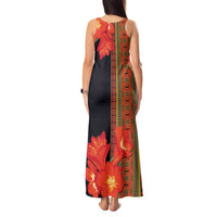 Africa Beauty Clivia Miniata Flowers Tank Maxi Dress - Wonder Print Shop