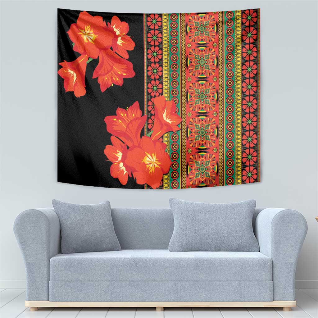 Africa Beauty Clivia Miniata Flowers Tapestry - Wonder Print Shop