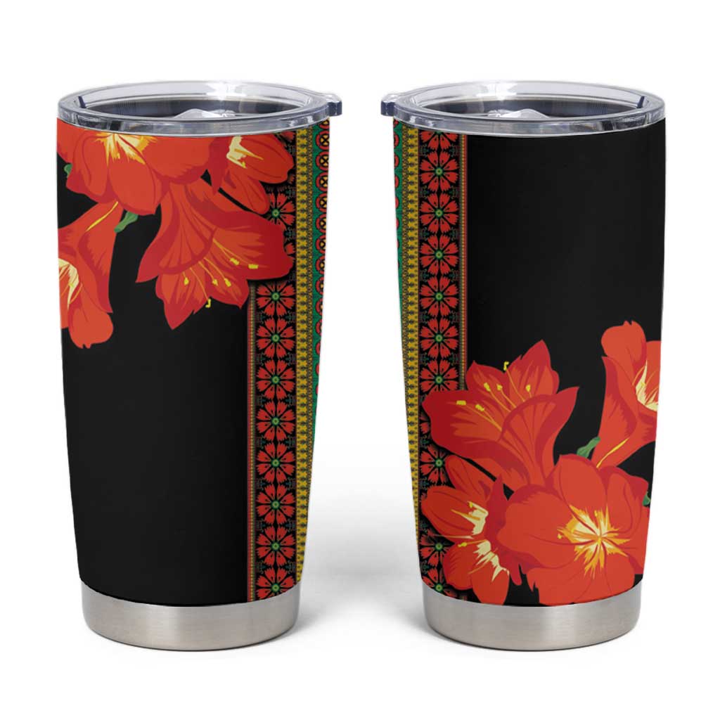 Africa Beauty Clivia Miniata Flowers Tumbler Cup - Wonder Print Shop