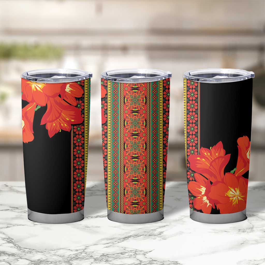 Africa Beauty Clivia Miniata Flowers Tumbler Cup - Wonder Print Shop