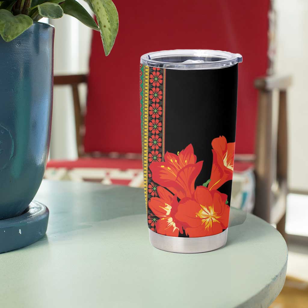 Africa Beauty Clivia Miniata Flowers Tumbler Cup - Wonder Print Shop
