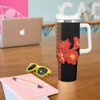 Africa Beauty Clivia Miniata Flowers Tumbler With Handle - Wonder Print Shop