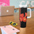 Africa Beauty Clivia Miniata Flowers Tumbler With Handle - Wonder Print Shop